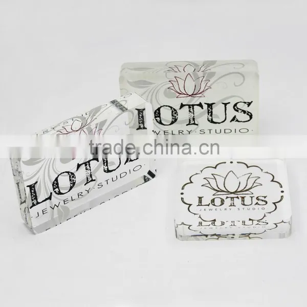 Acrylic Logo Block Custom Silk Printing Cheap Items to Sell photo-5