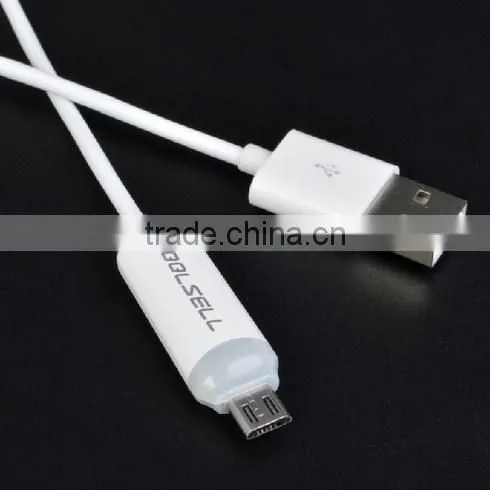 Colored Micro Usb Serial Cable With Led Light photo-4