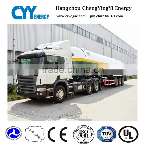 Top Quality New Products Lpg Lox Lin Lar LCo2 Cryogenic Vessel Trailer for Sale