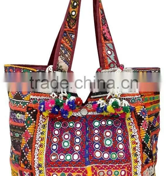 Stunning Banjara Bag/Vintage bag, Gypsy Tribal Ethnic Zari Tote, Shoulder Handbag, Weekender/Shopping Bag, Bohemian Hippe/Boho B