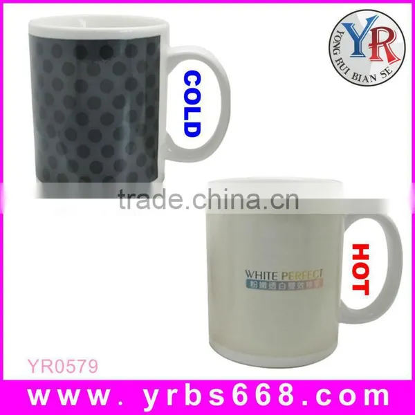 Cortunex Heat Sensitive Color Changing Coffee Mug, Have a Nice Day Flowers Design photo-2