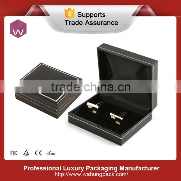 Small Blue Cufflink Jewelry Box photo-2