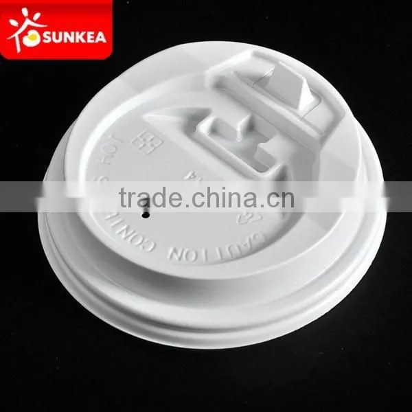 High Quality 8oz Black Plastic Lids With Button for Coffee Cups photo-2