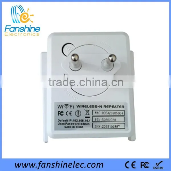 Fanshine Hot Sales Outdoor 300Mbps Mini White Color Wifi Repeater Support Wireless Switch photo-2