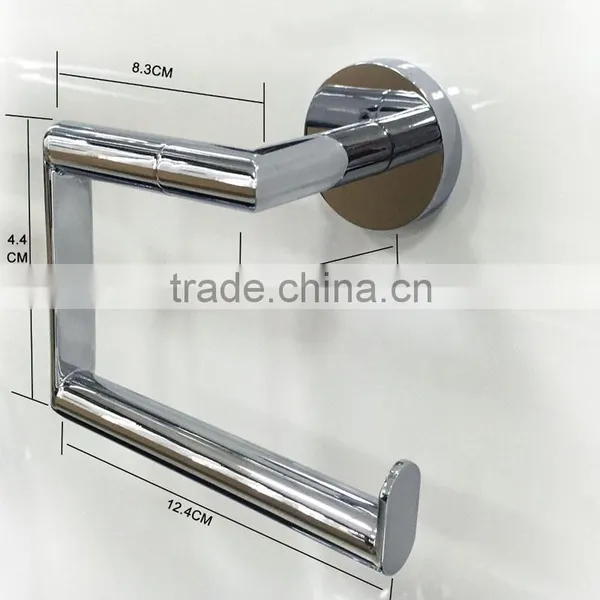 Metal Chrome Polish Modern 4 Piece 24" Towel Bar Robe Hook Paper Holder Towel Ring Set Bath Accessories Bathroom Hardware photo-4