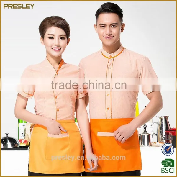Fashion Restaurant Hotel Customized Waitress and Waiter Uniform Design photo-3