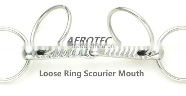 Horse Equipment Loose Ring Scourier Mouth Horse Bits