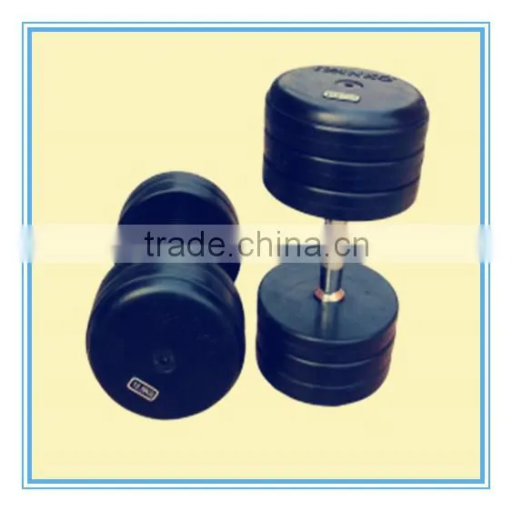 2016 Hot Sale Rubber Hexagonal Dumbell / Rubber Hex Dumbell(A-001) Quality Choice