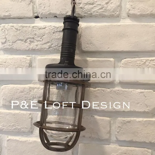 <HOT>Taiwna Made 12V/24V/110V IP56 Watertight Steel LOFT STYLE Vintage Hanging Light photo-2