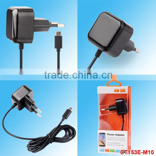 Hot Sale EU Plug Portable Wall Charger With Micro USB Cable photo-4