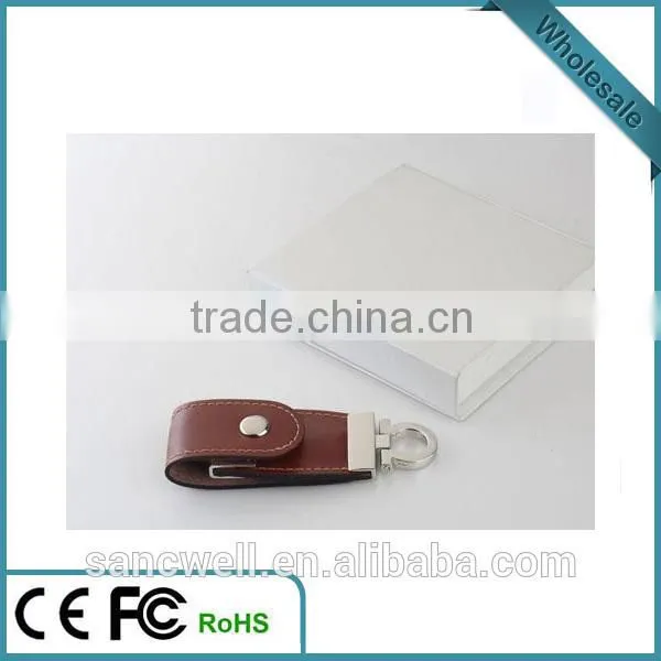 Bulk Leather USB Flash Drive for Promotion Gifts photo-6
