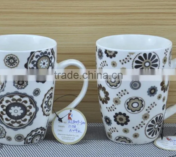 11OZ Poodle Dog Design Full Decal Print Coffee Cups, Shiny Surface Porcelain Mug, KL5004-10715 photo-6