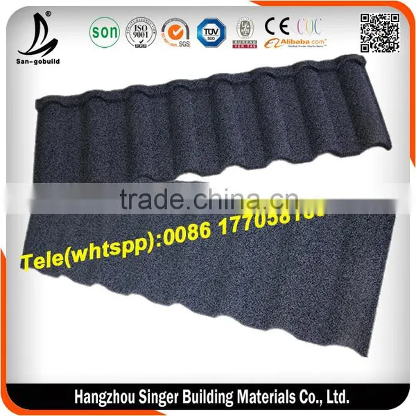 Stone Coated Metal Roofing Tile And Roof Gutter Factory photo-2