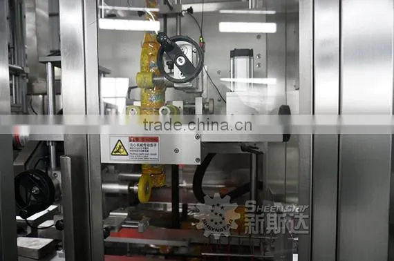 Easy maintainance Full Auto Double Head Sleeve Labeling Machine