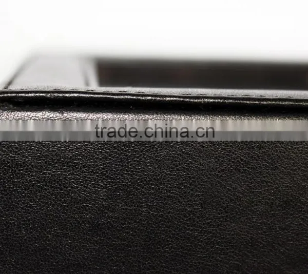 Exquisite Custom Makeing Black Pu Leather Watch Storage Box photo-6