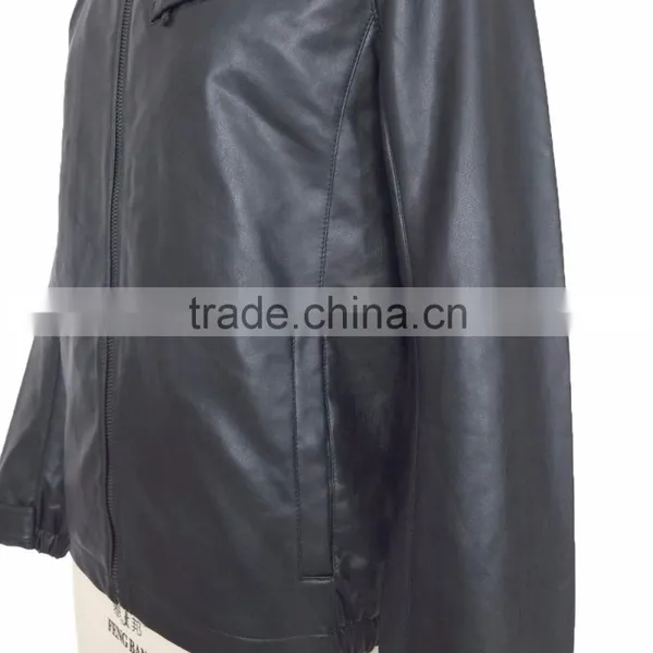Manufacturer OEM Men PU Acket 2016 Fashion photo-3