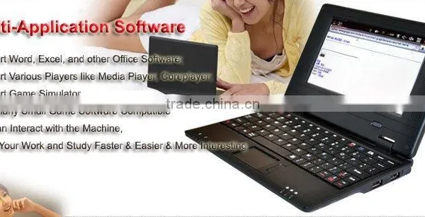 7inch Mini Gift Laptop With Android 4.2 512MB/4GB With Wifi Webcam Haier Laptop photo-2