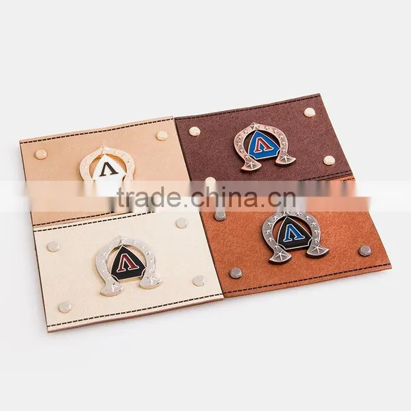 Embossed Leather Patches pu Labels for Jeans China photo-2