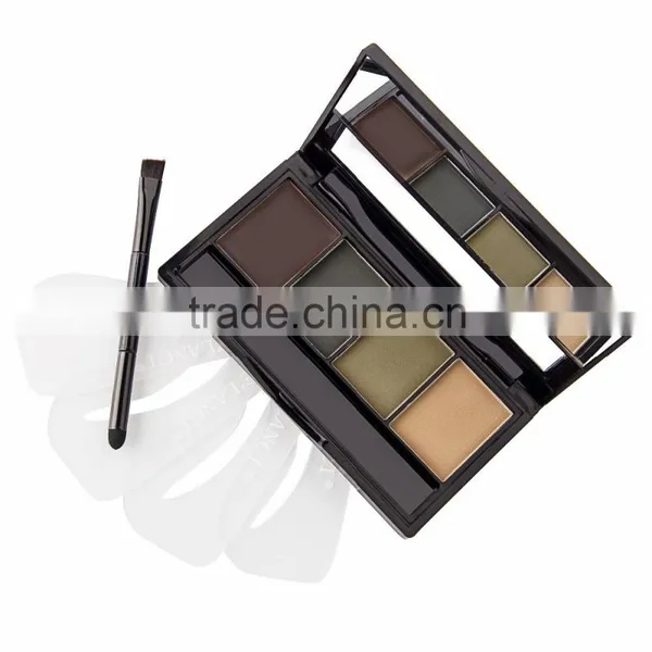 Value Makers Logo 4 Color Eyebrow Powder Palette and Eyebrow Stencil photo-2