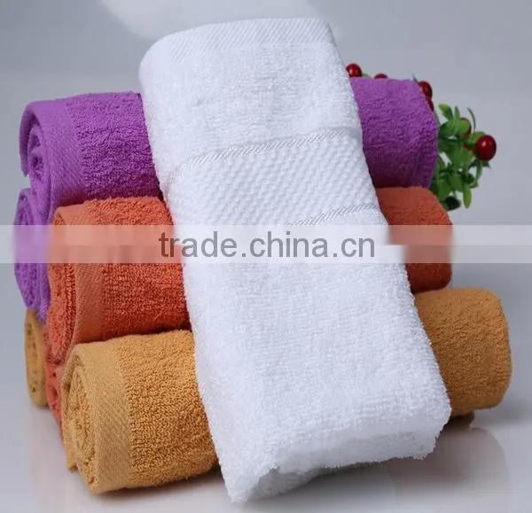 Hotel SPA or Home Used Cotton Plain Woven Face Towel Colorful Hotel Towel photo-2