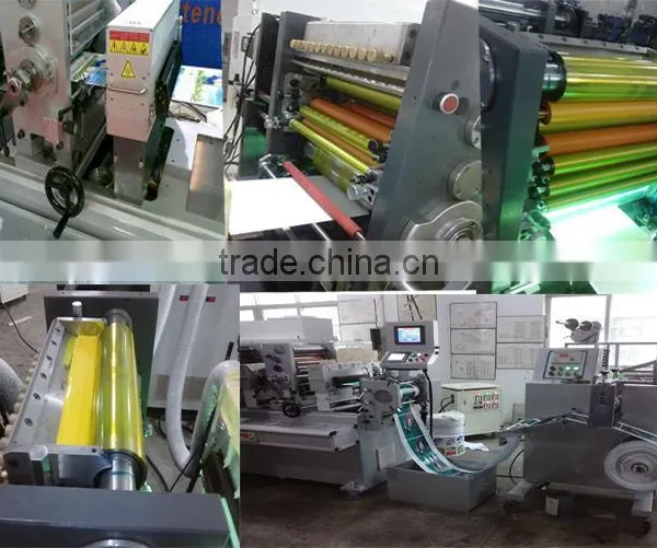 JH-300 6 Color Fabric Rotary Printing Machine Intermittent Self-adhesive Trademark Printing Machine photo-3