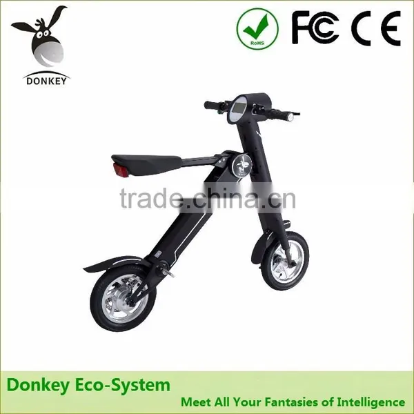 Light Weight Lithium Battery Power Electric Folding Scooter Bike With GPS
