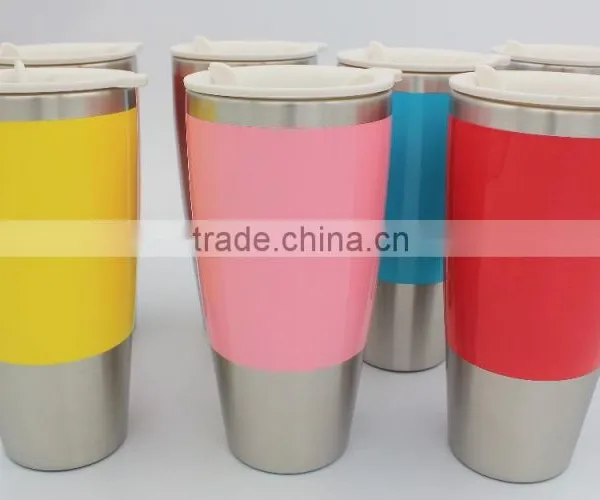 High Quality Fashionable Double Wall Auto Mug/travel Mug