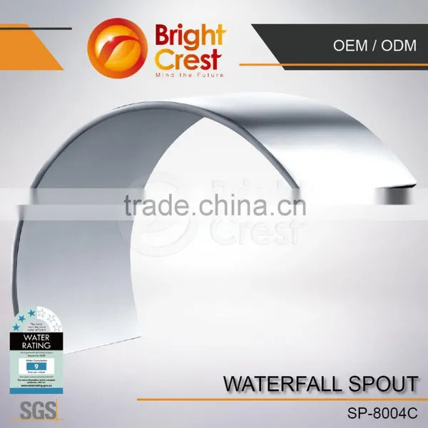 Stainless Steel Chrome Bathroom Basin Waterfall Faucet photo-3