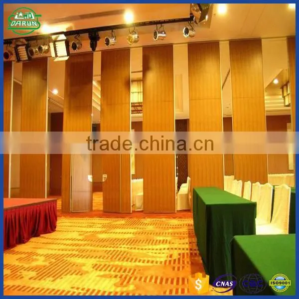 Movale Wood Grain Aluminium Folding Partition Wall