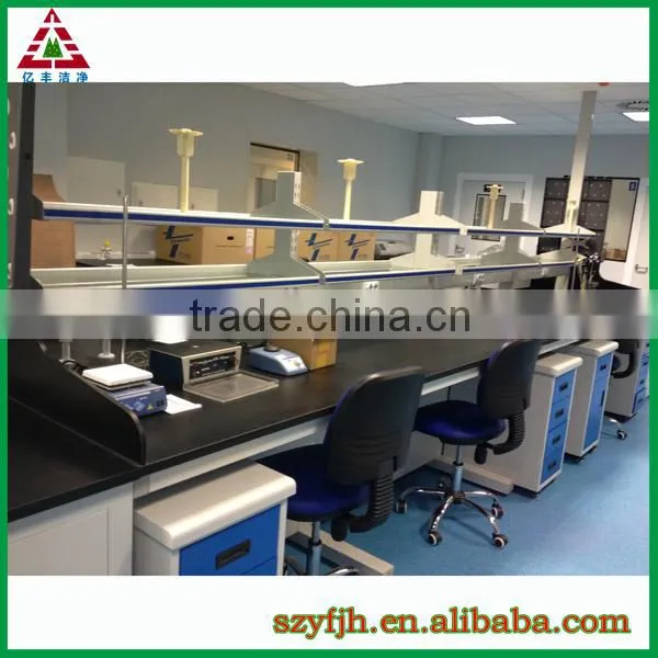 Laboratory Furniture for Medical Physical Chemical Biological Lab, Full Steel or Steel Wood Island or Wall Bench photo-2