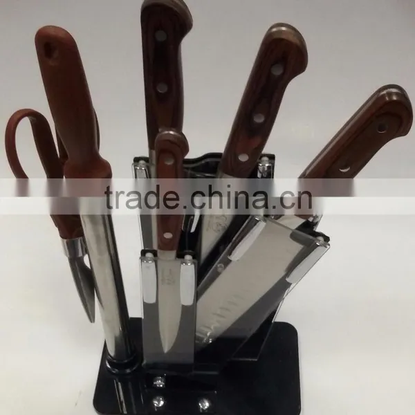 High-end Color Wood Handle 7 Sets of Knives