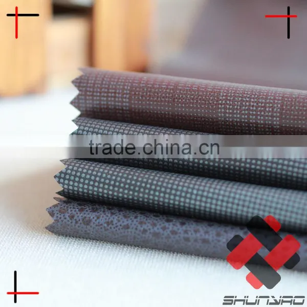 Microfiber Peach Skin Fabric With New Process Printed Cylinder Coating for Men Jacket photo-2