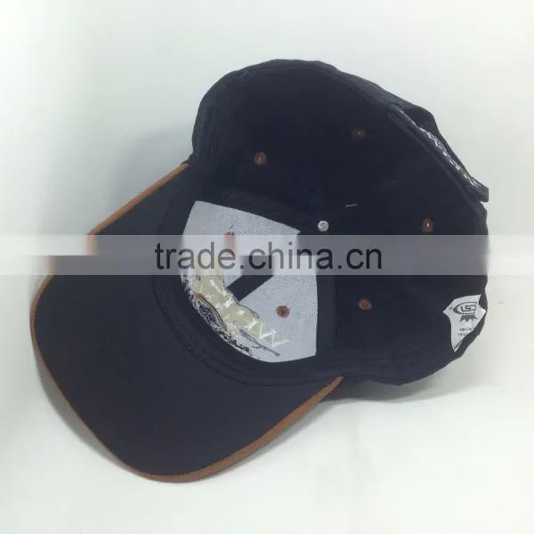 Wholesale Balck Baseball Hats Six Ventilation Hole Snapback Caps Supplier's Choice photo-4