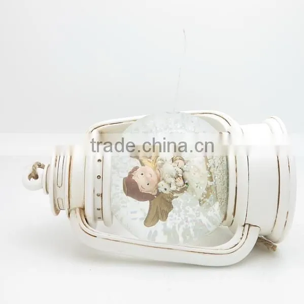 Decoration Fashion Design Cute Resin White Lantern Candle Holder photo-2