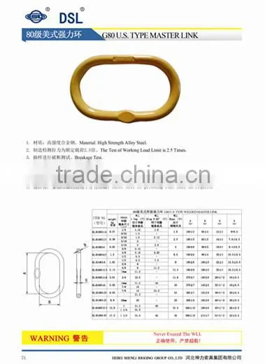 Heat Treatment Carbon Steel G80 Master Link photo-4