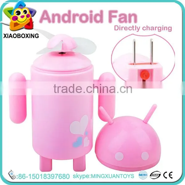 Cartoon Design Plastic Portable 12v dc Electric Charge Fan Toys for Kids photo-3