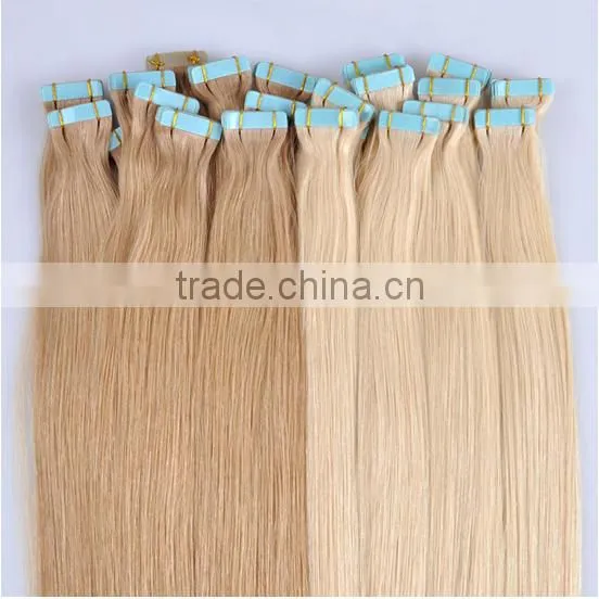 Wholesale Cheap Color 613 6a Grade Russian Hair Tape Hair Extensions photo-4