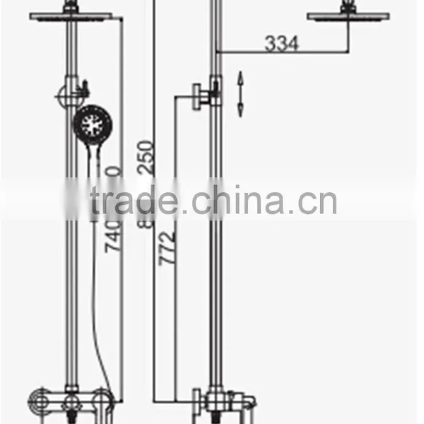 Rain Shower Set With Hand Shower and Shower Head photo-6