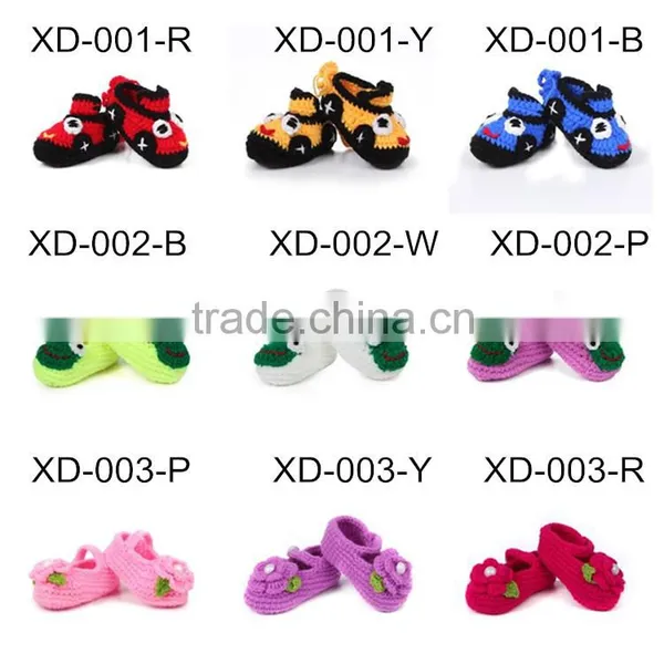 New Design Shoes Crochet Baby Girls Shoes Fancy Crochet Shoes photo-4