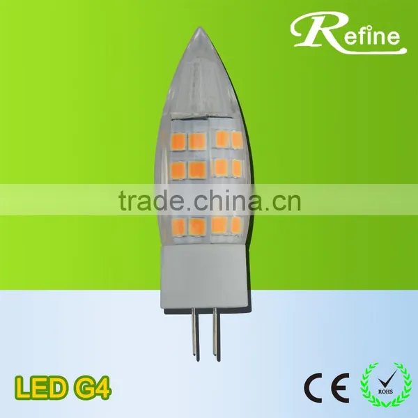 12V 3.5w 2800k-6500K CE/RoHS ceramic G4 LED corn light Bulbs