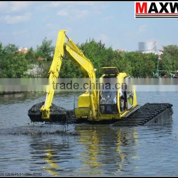 2015 New Product ! MAX80PU Small Amphibian Pontoon Undercarriage , Suitable to 6 to 10Ton Crawler Excavators