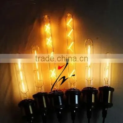 High Quality Retro LED Filament Light Bulb T30 300 E27 Tubular Lamp Warm White Dimmable 110/220V photo-6
