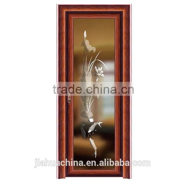 Commercial Aluminum Glass Door Frame Toilet Glass Door Price photo-5