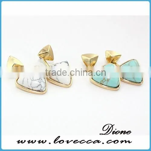 Korean Women Jewelry DIY Elegant Stones Crystal Jewelry Earrings 2016 photo-6