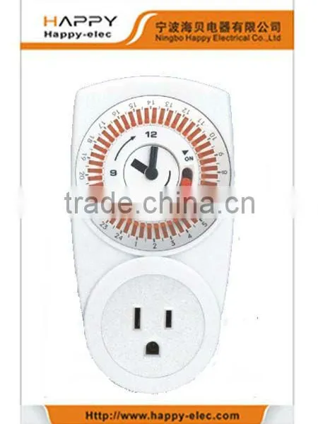 24hour mechanical delay timer switch with clock