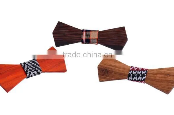 2016 Solid Good Quality Wooden Bow Tie For Men Classic Wooden Bow Ties Factory Neckwear 3D Handmade Butterfly Wood Tie photo-4