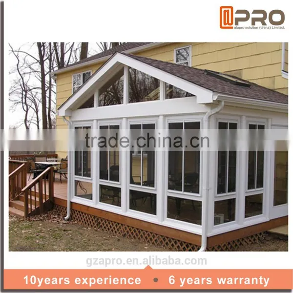 High Quality Water Proof Sunroom Glass House Prefabricated Glass House photo-3