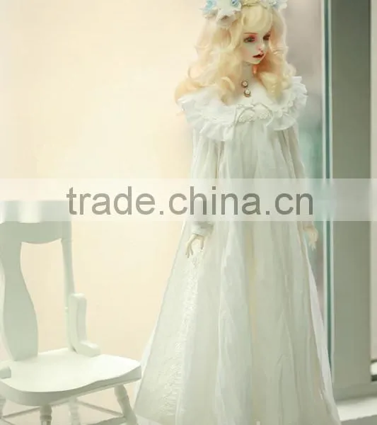 Heat Resistant Medium Blonde Curly 1/3 1/4 1/6 BJD Doll Wigs photo-2