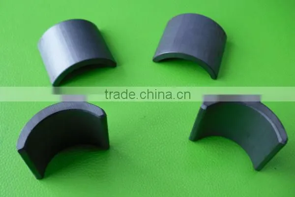 Arc ferrite magnet for Motor for electronic throttle control