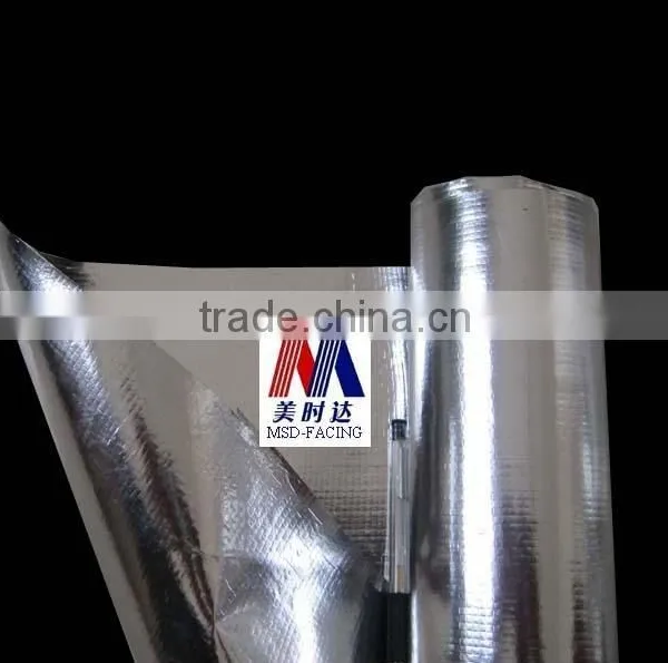 Double Sided Aluminium Foil Jumbo Roll With Types of Woven Fabric for Metal Roofing